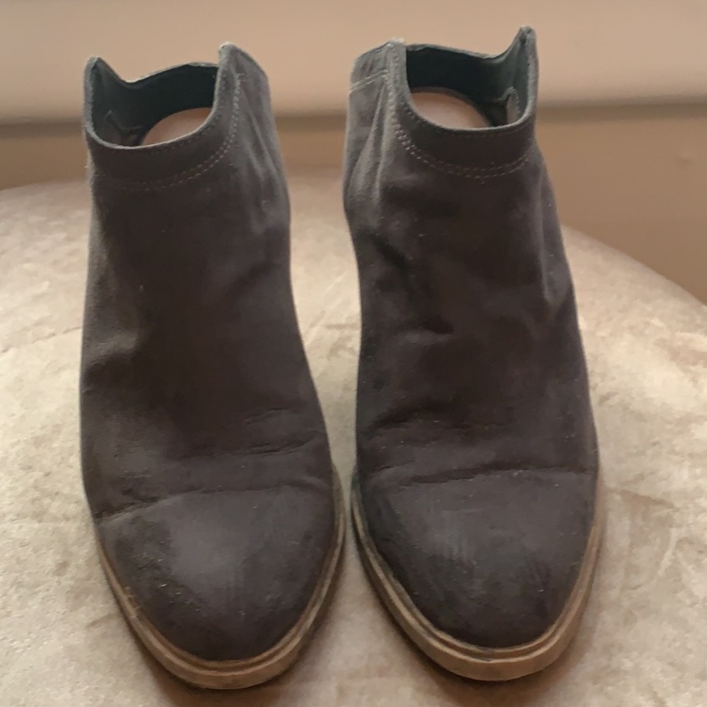 Charcoal Heeled Booties